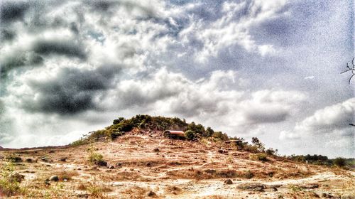 Scenic view of mountain against sky