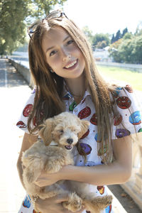 Portrait of a smiling young woman