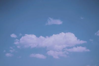 Low angle view of clouds in sky