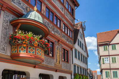 Low angle view of building against sky