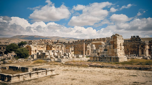 Old ruins against sky