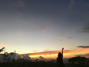 Scenic view of sky at sunset