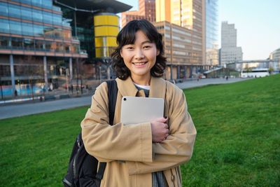 Young woman using mobile phone