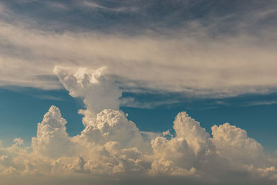 Low angle view of clouds in sky