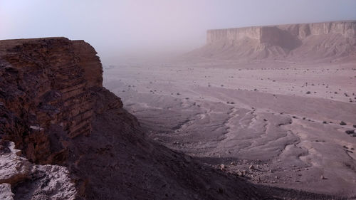 Rock formations in a desert