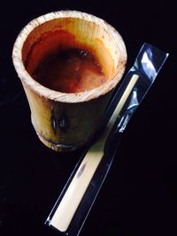 Close-up of drink on table