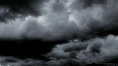 Low angle view of storm clouds in sky