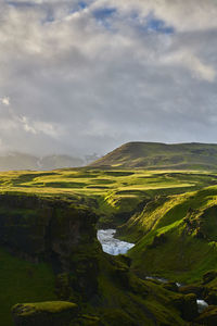 Scenic view of landscape against sky