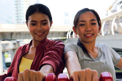 Portrait of a smiling young woman