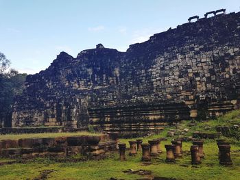 Old temple against sky
