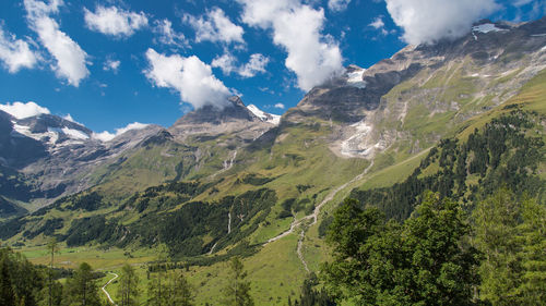 Scenic view of mountain range