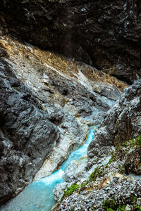 Rock formations in water