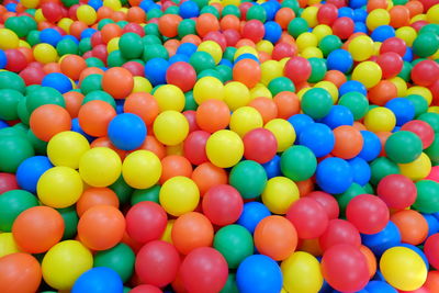 Full frame shot of multi colored balls