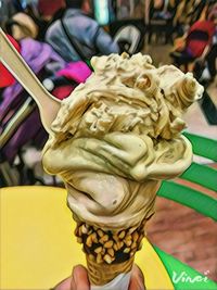 Close-up of ice cream cone outdoors