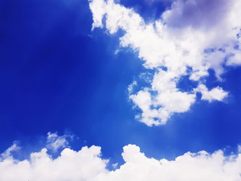 Low angle view of clouds in sky