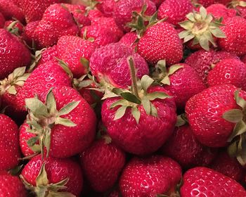 Full frame shot of strawberries