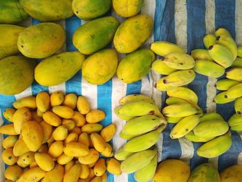 Full frame shot of fruits for sale at market stall