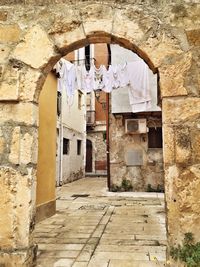 Entrance of old building