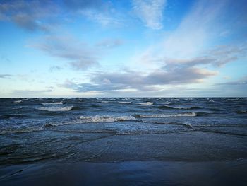 Scenic view of sea against sky