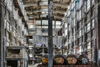 Low angle view of old building