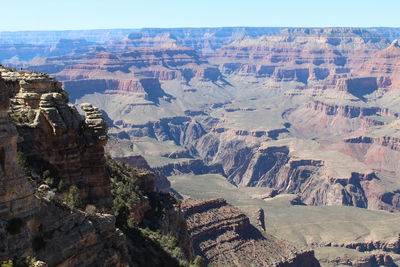 Aerial view of dramatic landscape