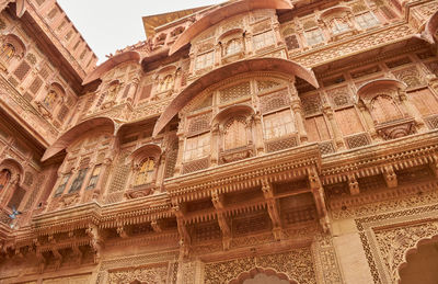 Low angle view of historical building