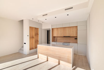 Interior of empty modern kitchen