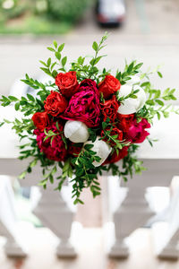 Close-up of rose bouquet