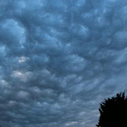 Low angle view of cloudy sky