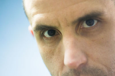 Close-up portrait of young man