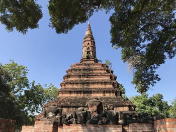 Low angle view of a temple