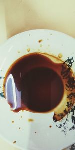 Close-up of coffee cup on table