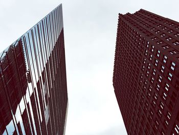 Low angle view of modern building against sky