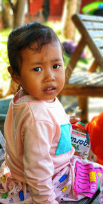 Portrait of a smiling asian girl