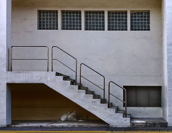Spiral staircase of building