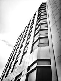 Low angle view of modern building against sky