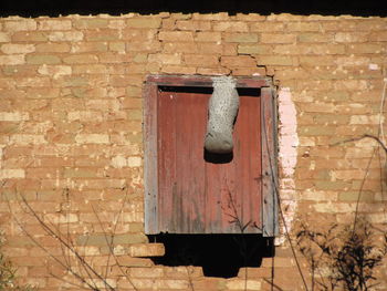 Close-up of brick wall