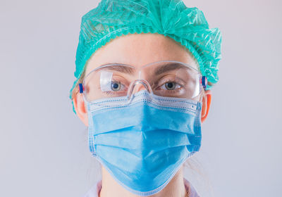 Close-up portrait of human face