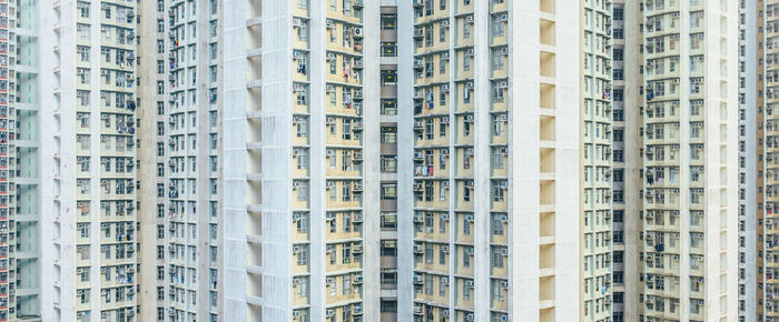 Low angle view of apartment building