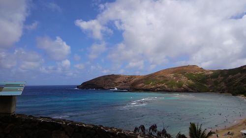 Scenic view of sea against sky