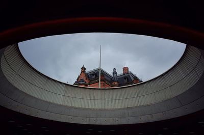 Low angle view of building against sky