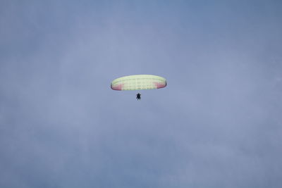 Paraglider high in the sky