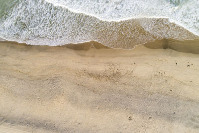 High angle view of beach