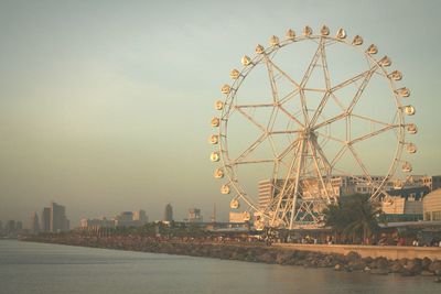 Ferris wheel in amusement park