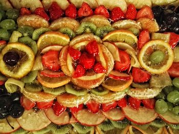 Close-up of strawberries in plate