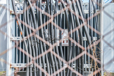 Close-up of construction site