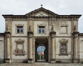 Low angle view of historical building