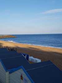 View of swimming pool at beach