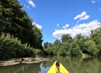 Scenic view of river against sky