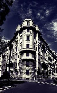 Low angle view of building against sky